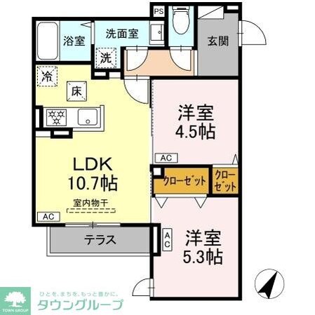 セレスティア扇IIIの物件間取画像